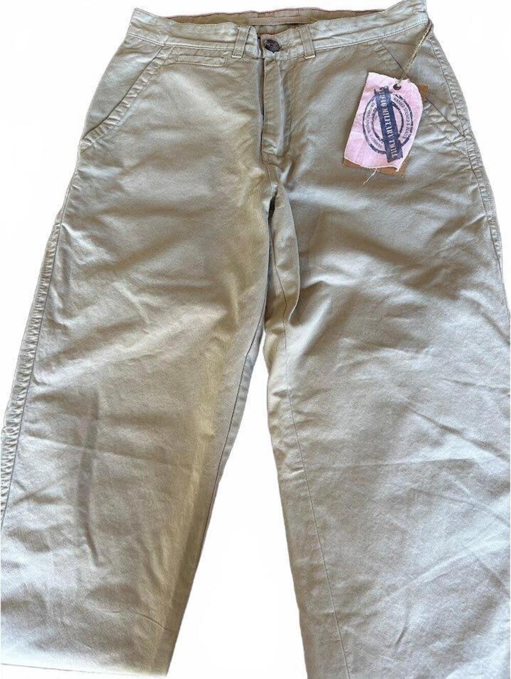 Vintage 1946 NWT Khaki Chino Pants 31x32 Cotton